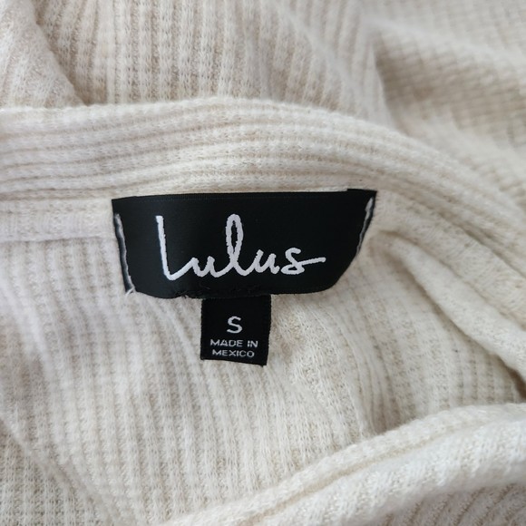 Lulu's Textured Boho Mixed Media Top Size S - Picture 4 of 4